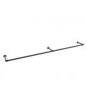Kledingrek Cachan Duo | Zwart 26.9 mm | Wand | DIY