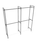 Kledingrek Lyon | Zwart 26.9 mm | Staand | DIY