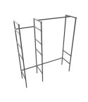 Kledingrek Nancy | Zwart 26.9 mm | Staand | DIY