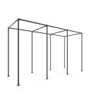 Pergola Pula | Vierkant Zwart Aluminium 40x40 mm | Staand | DIY