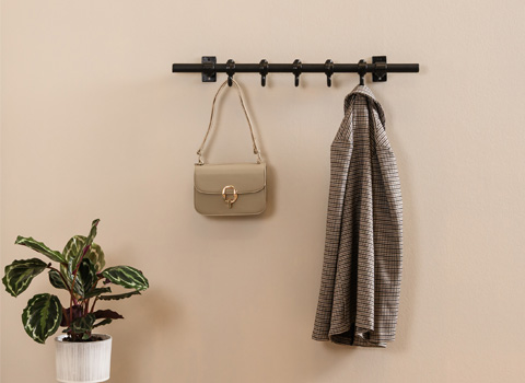 De grootste collectie steigerbuis meubels in zwart en staal DIY bouwpakketten - Kapstokken