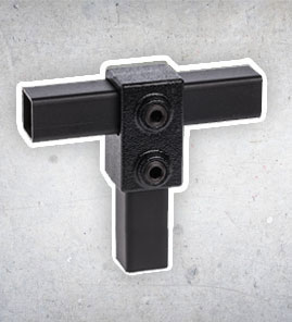 Steigerbuis Koppelingen - Vierkant Zwart 25x25 mm Steigerbuis Koppelingen - Vierkant Zwart 25x25 mm